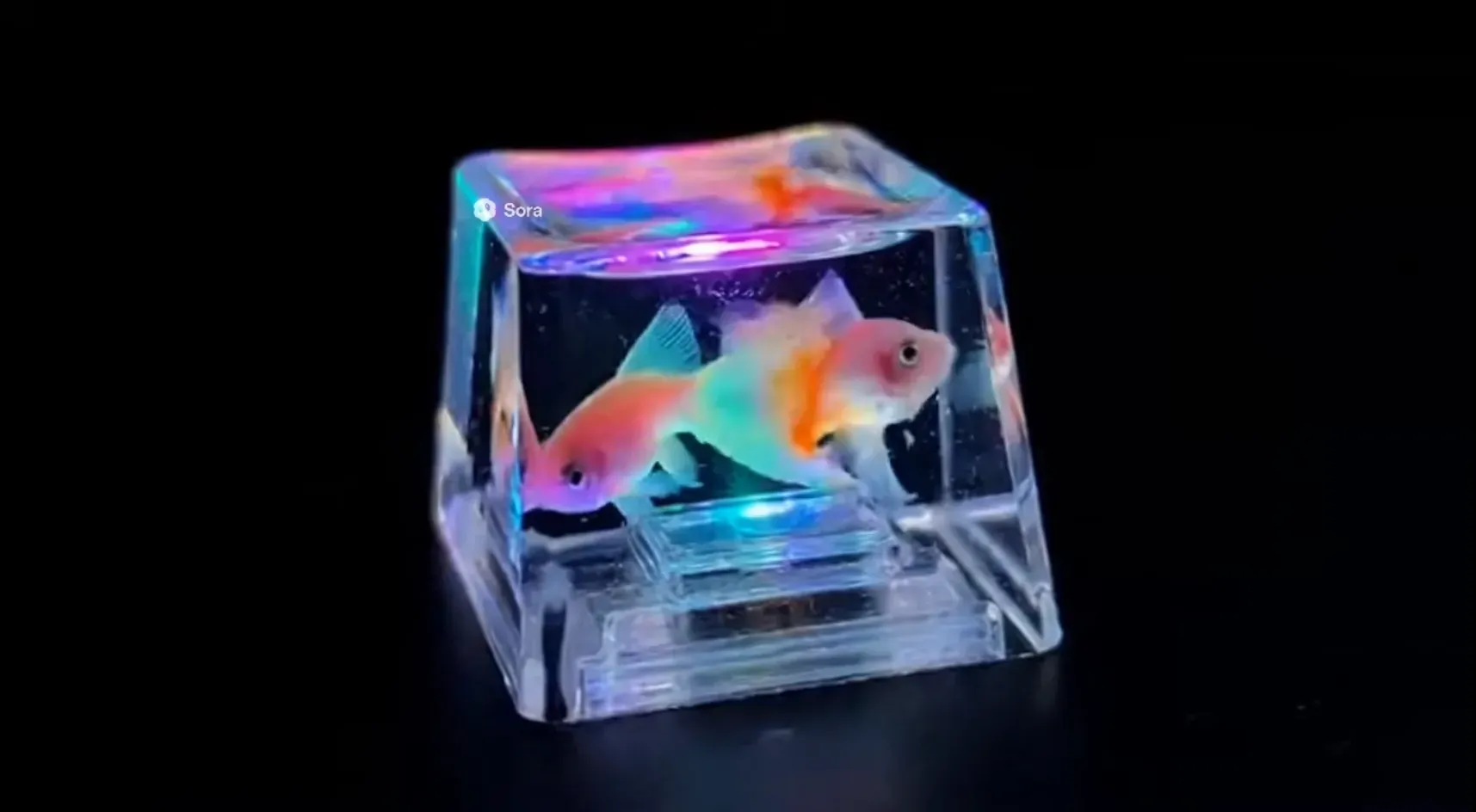 キートップの中の金魚