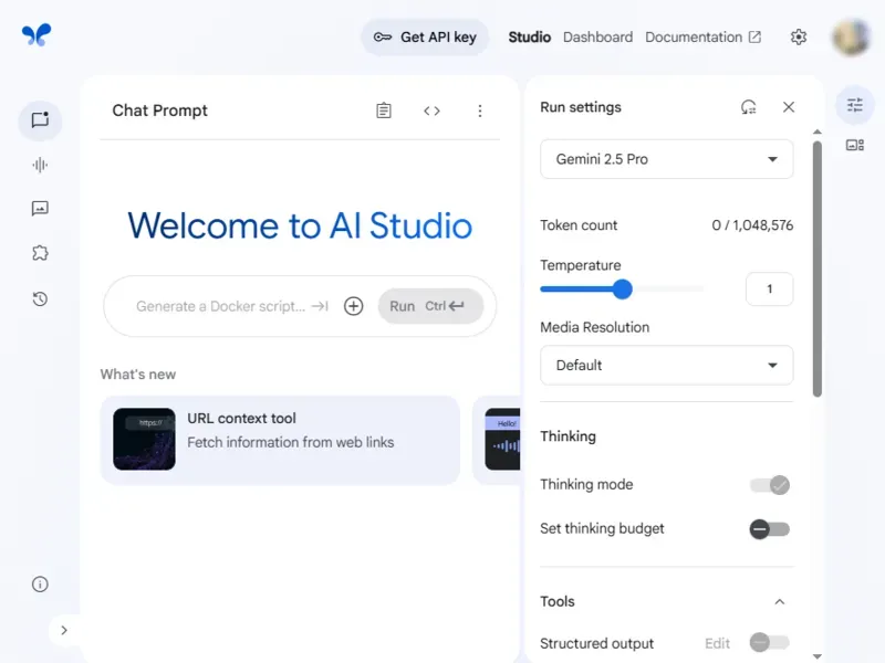Google AI Studioのイメージ画像 1
