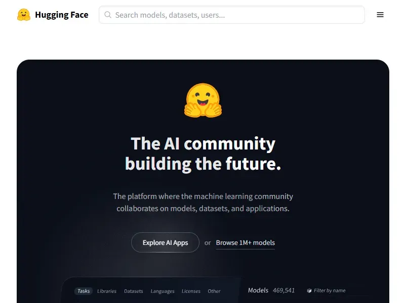 Hugging Face (ハギングフェイス)のイメージ画像 1
