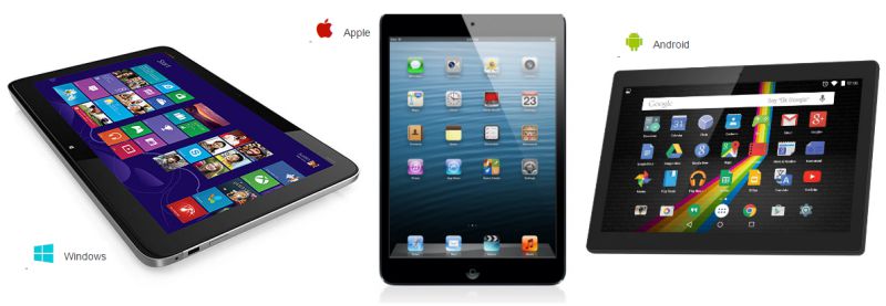 ウインドウズタブレット・iPad・アンドロイドタブレット