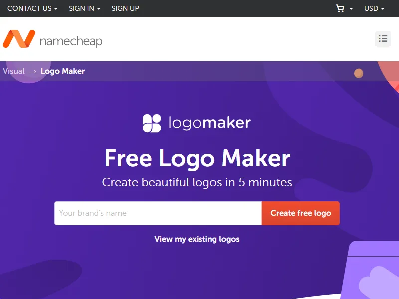 Namecheap Logo Maker のイメージ